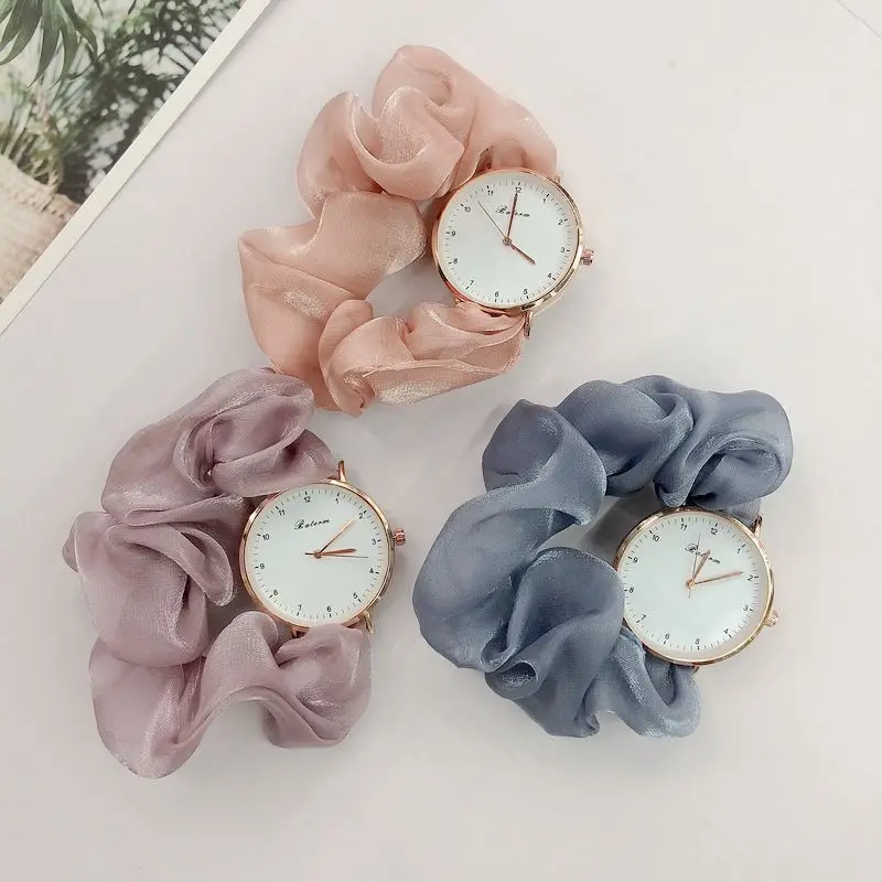 

Creative Fashion Ribbon Digital Watch Little Fairy Elegant Personality Student Girl Watch Without Clasp Bracelet Watch