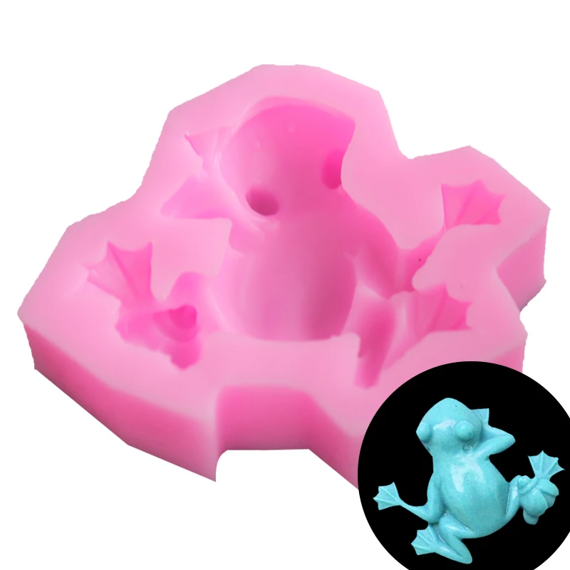

Силиконовая 3D форма в виде лягушки, «сделай сам», форма в виде животного, декор для свечей, мастики, помадки, шоколада, торта, кухни, украшение для выпечки, глина, художественная полимерная форма