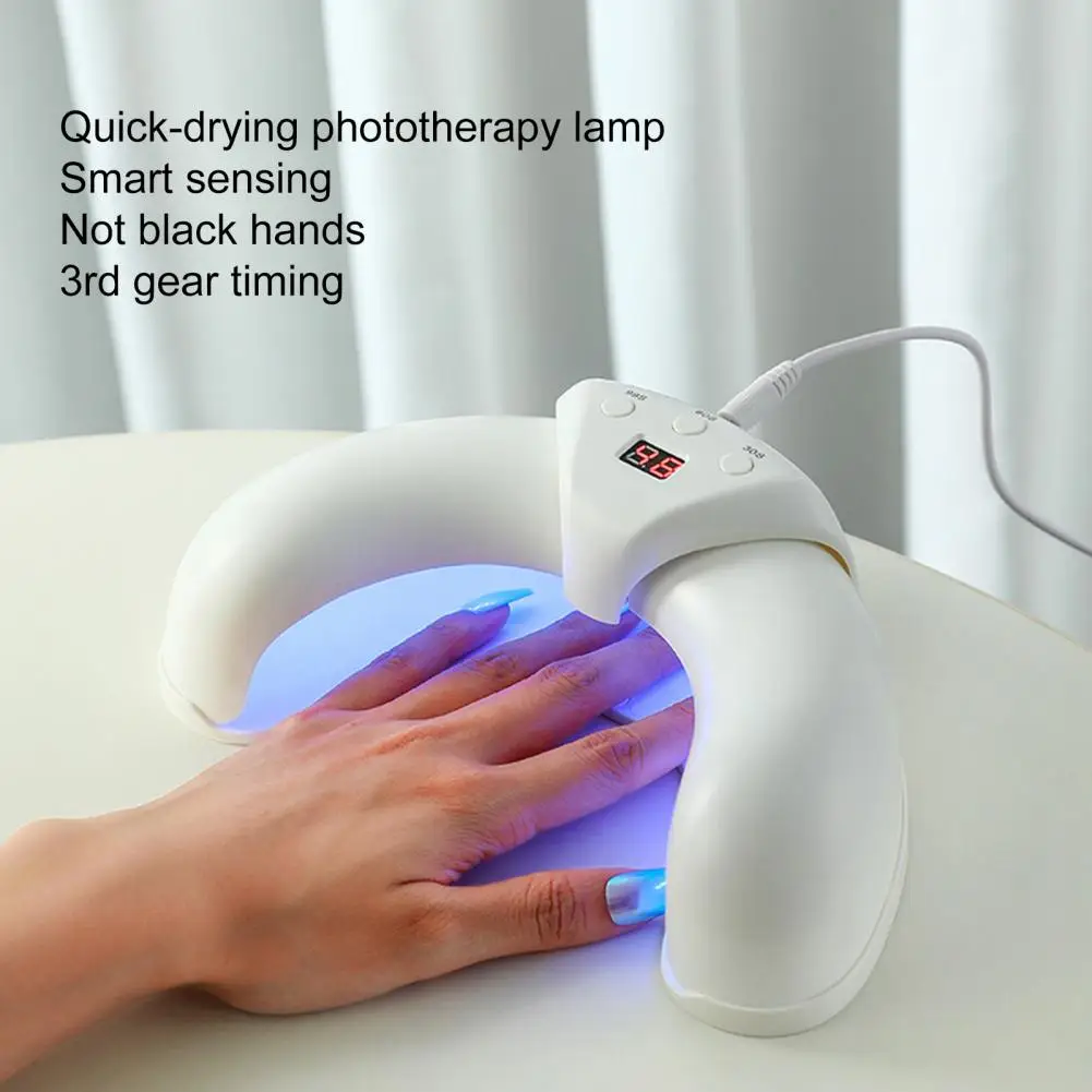 

Practical Great Automatic Sensor 36W Nail LED Drying Lamp White Color LED Nail Lamp Timing Function Manicure Tools