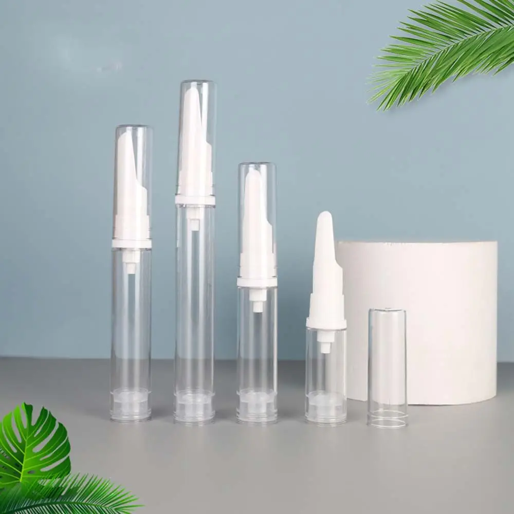 

3Pcs/Set 5/10/12/15ml Clear Airless Vacuum Pump Bottle Travel Portable Cosmetic Eye Cream Dispenser Refillable Containers