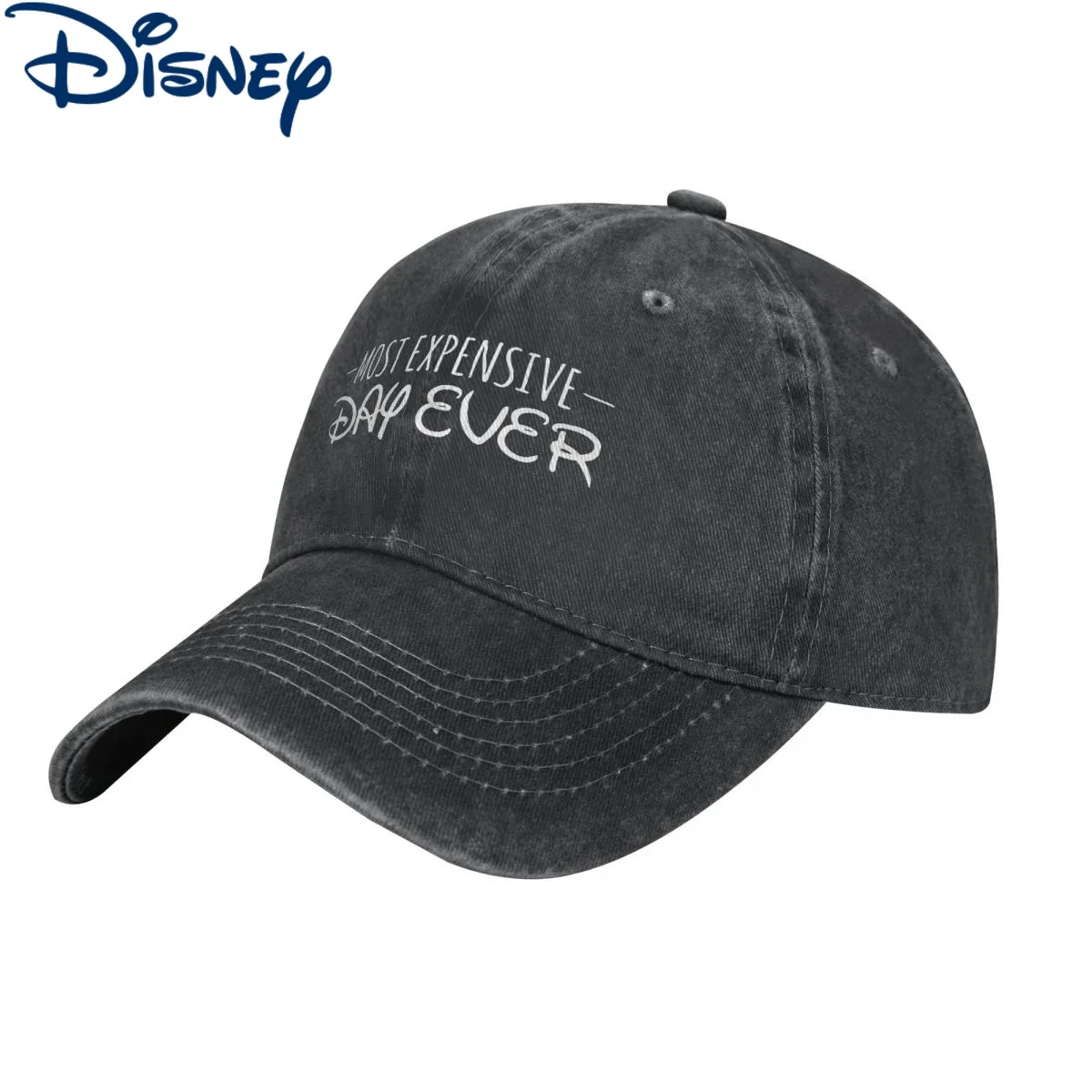 Disney Most Expensive Day Ever Unisex Baseball Caps Cartoon Distressed Washed Hats Cap Fashion Outdoor Workouts Sun Cap