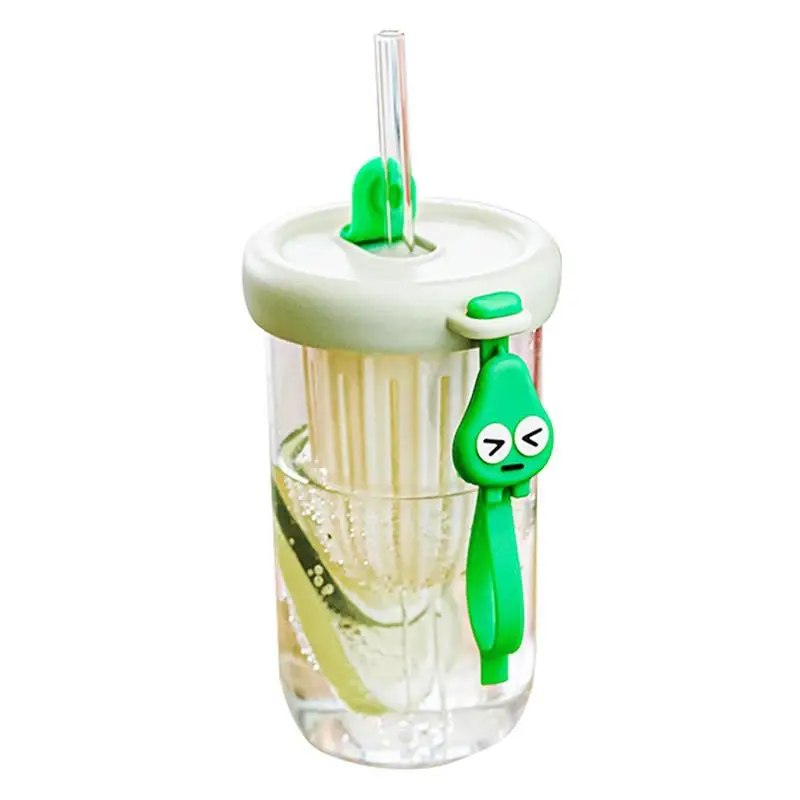 

Кружка для воды с соломинкой, герметичная, 460 мл, мультяшная бутылка для питьевой воды, соломинка для путешествий, кофе, для школы, велоспорта, спорта на открытом воздухе