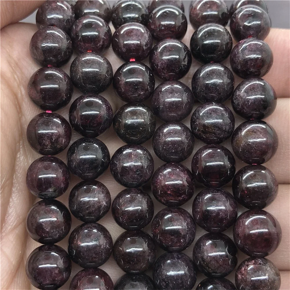 Бусины Из Натурального Красного граната для изготовления ювелирных изделий