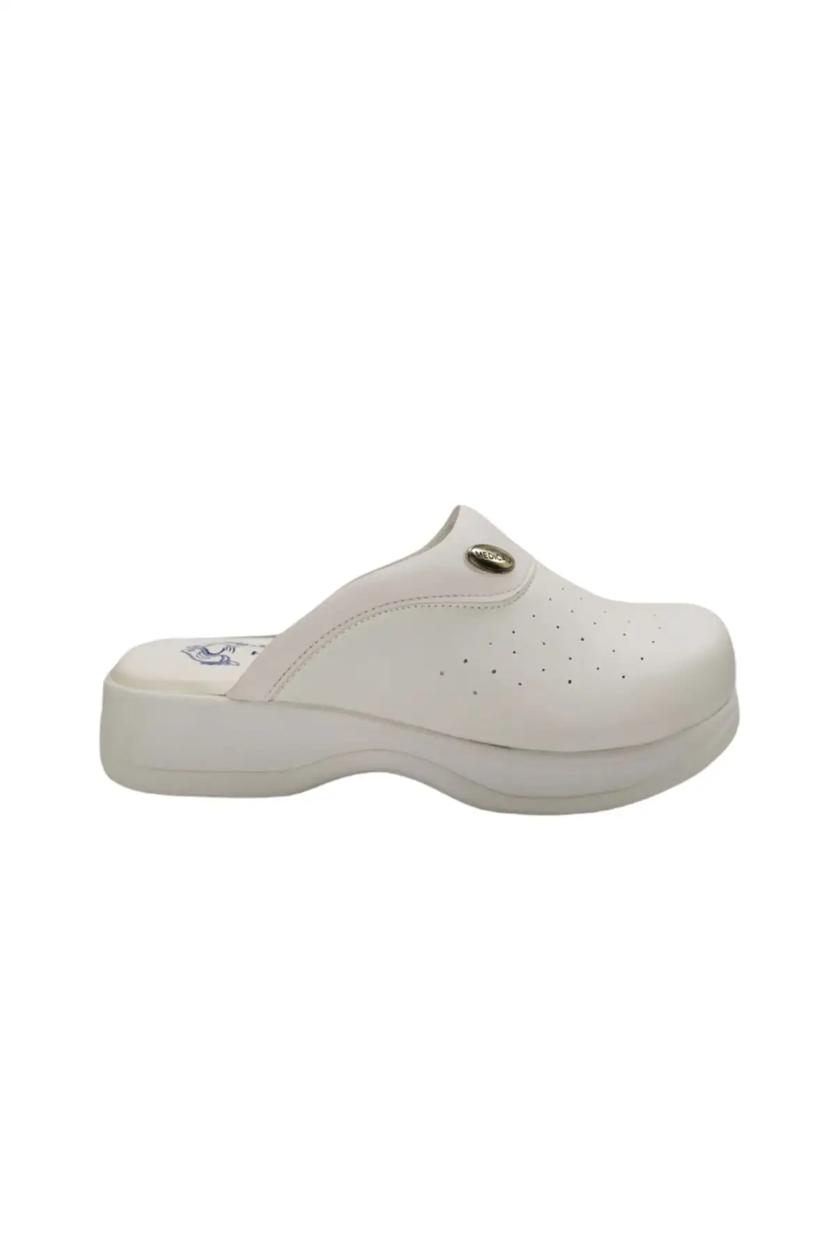 

Unisex White Doctor Nurse Kitchen Staff Orthopedic Sabo Slippers