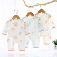 newborn clothes summer newborn baby monk clothes baby romper one piece thin section long sleeved air conditioning clothes