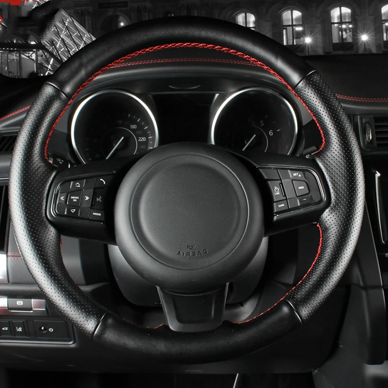 

Breathable Car Steering Wheel For Jaguar F-PACE XF 2016 F-TYPE 2013-2019 XFL 17/18 XEL18/19 E-PACE Custom interior Accessories