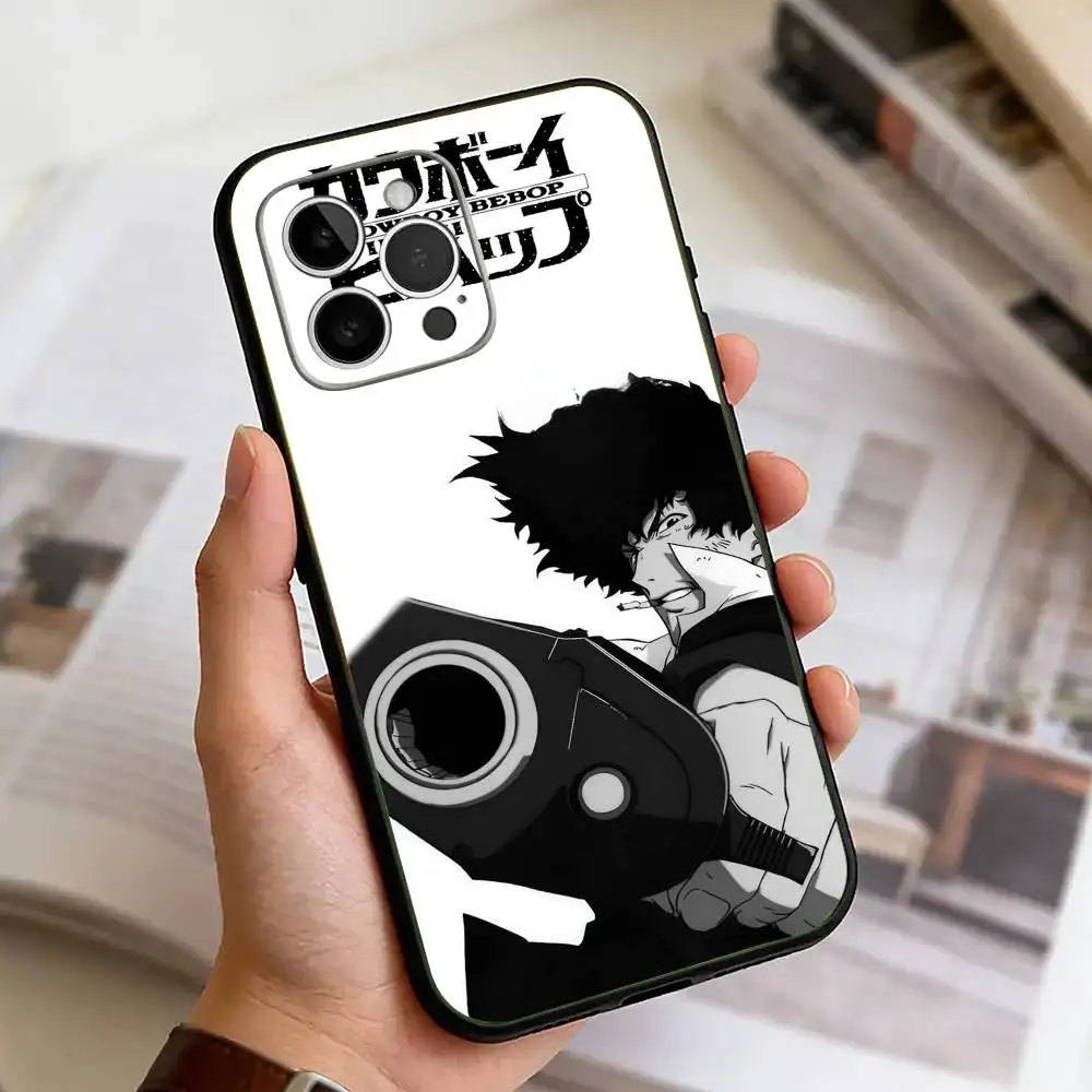 Чехол для телефона C-Cowboy Anime B-Bebop для iPhone 11 12 13 14 15 16 17 Pro Max, легкий и практичный, мягкий черный чехол. (art.: 3920dd29deb13) - 3920dd29deb13