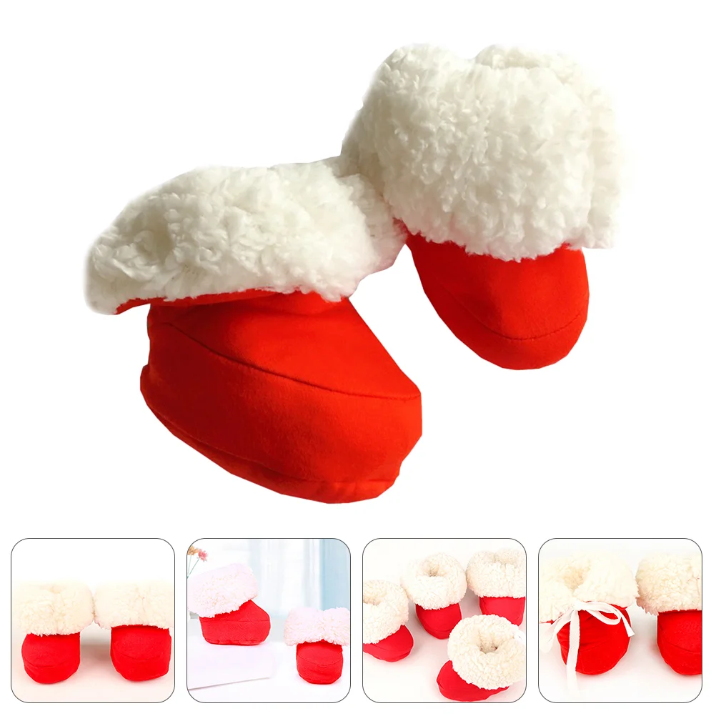 

Shoes Baby Booties Fleece Infant Newborn Christmas Winter Sock Boots Warm Cozy Crib Toddler Cashmere Socks Slippers