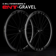 ELITEWHEELS ENT GRAVEL Carbon Wheelset Disc Brake Tubeless Ready 700C 35x32 Center Lock Or 6 Bolt Lock Hub Hookless 45x31 Rim