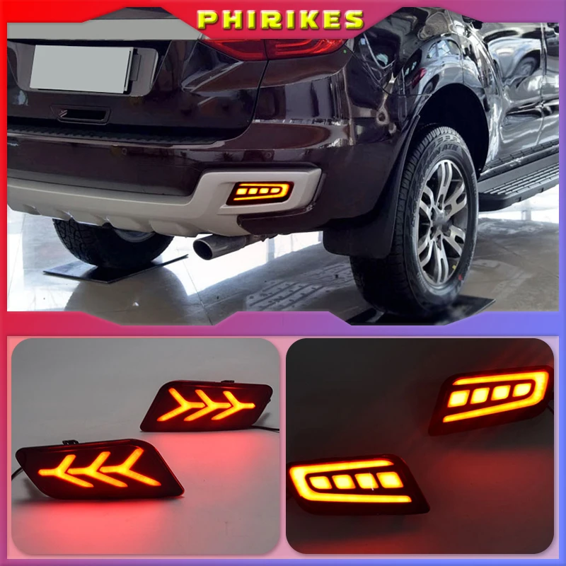 

1 комплект для ford Everest 2016 2017 2018 светодиодный ные дневные ходовые огсветильник, задний бампер, противотуманные фары, стоп светильник, указател...