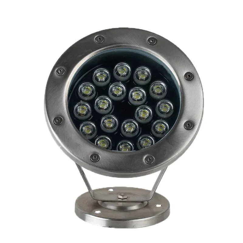 

15W 18W LED Underwater Light 24V Rotary Underwater Floodlight IP68 DMX Spotlight Pond Landscape decoration Swimming Pool Garden