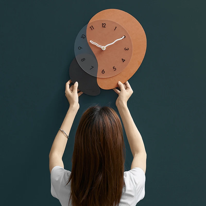 

Design Table Wall Clock Alarm Digital Wooden Silent Childrens Wall Clock Modern Kitchen Orologio Da Parete Room Decor YYY35XP
