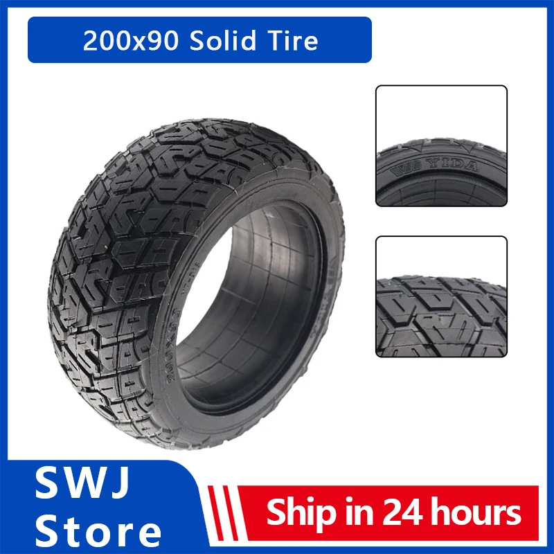 

200x90 Solid Tire Without Inner Tube Tyres 8 Inch Off-Road Solid Tire for Electric Scooter Balancing Car Go Kart Accessories