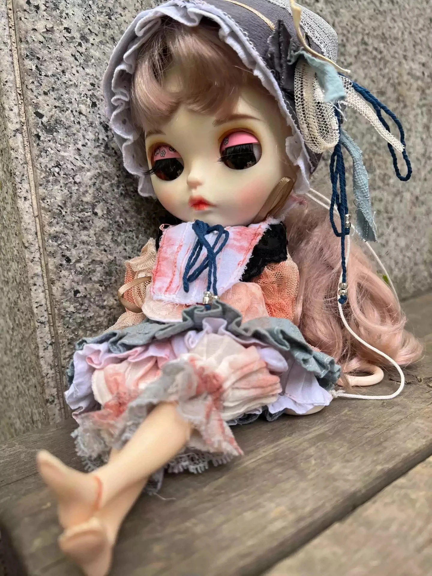 

（Only one set）Dula Doll Clothes Dress Rust staining skirt Blythe Qbaby ob24 ob22 Azone Licca ICY JerryB 1/6 Bjd Doll Accessories