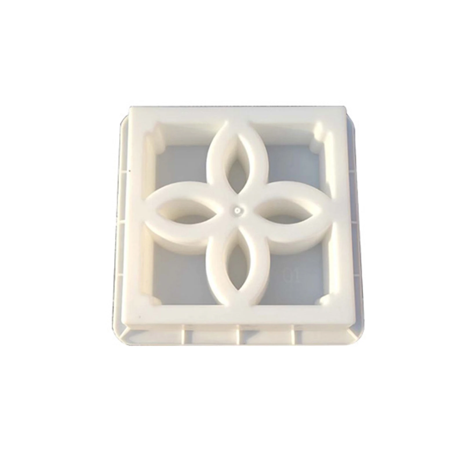 

Window DIY Hollowed Out Home Road Accessories Stepping Stone Plaque Reusable For Concrete Lattice Plaster Mould Garden Decor