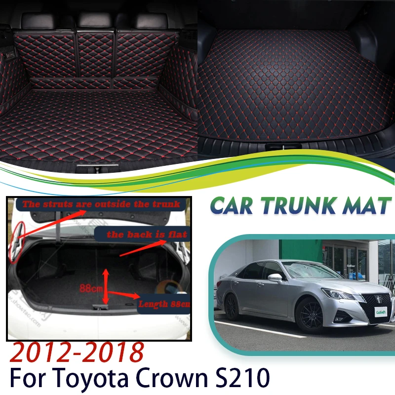 

Car Rear Trunk Mats For Toyota Crown Kuraun S210 2012~2018 Anti-dirty Covers Trunk Matt Car Accessories 2013 2014 2015 2016 2017