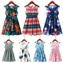 Vestidos Vestidos florales de verano para niñas...