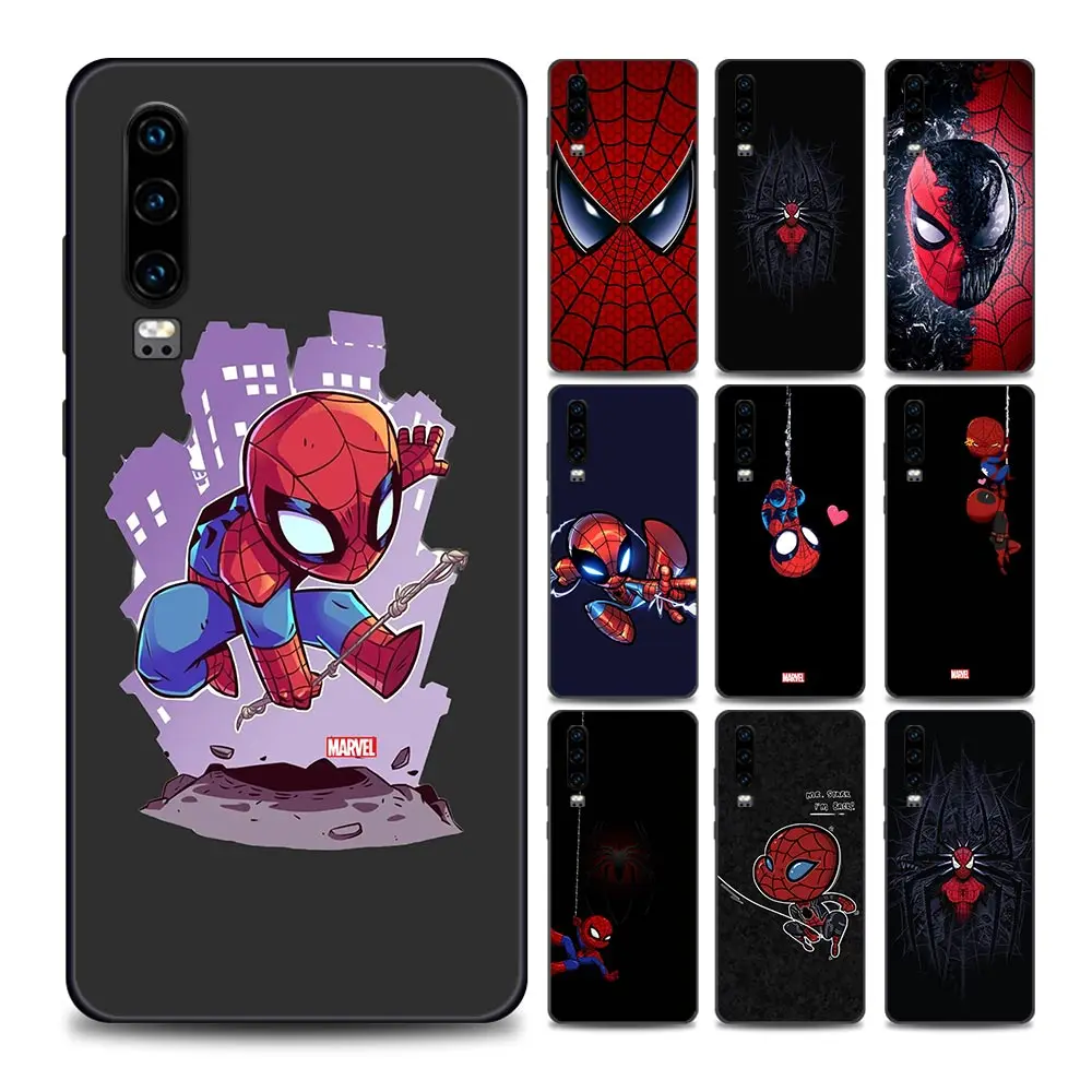 

Marvel Phone Case for Huawei P10 P20 P30 P40 P50 P50E P Smart 2021 Pro Lite 5G Plus Silicone Case Cover Anime Cartoon Spider-Man