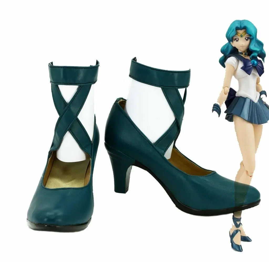 

Sailor Neptune Michiru Kaioh Cosplay Shoes Boots Custom Made