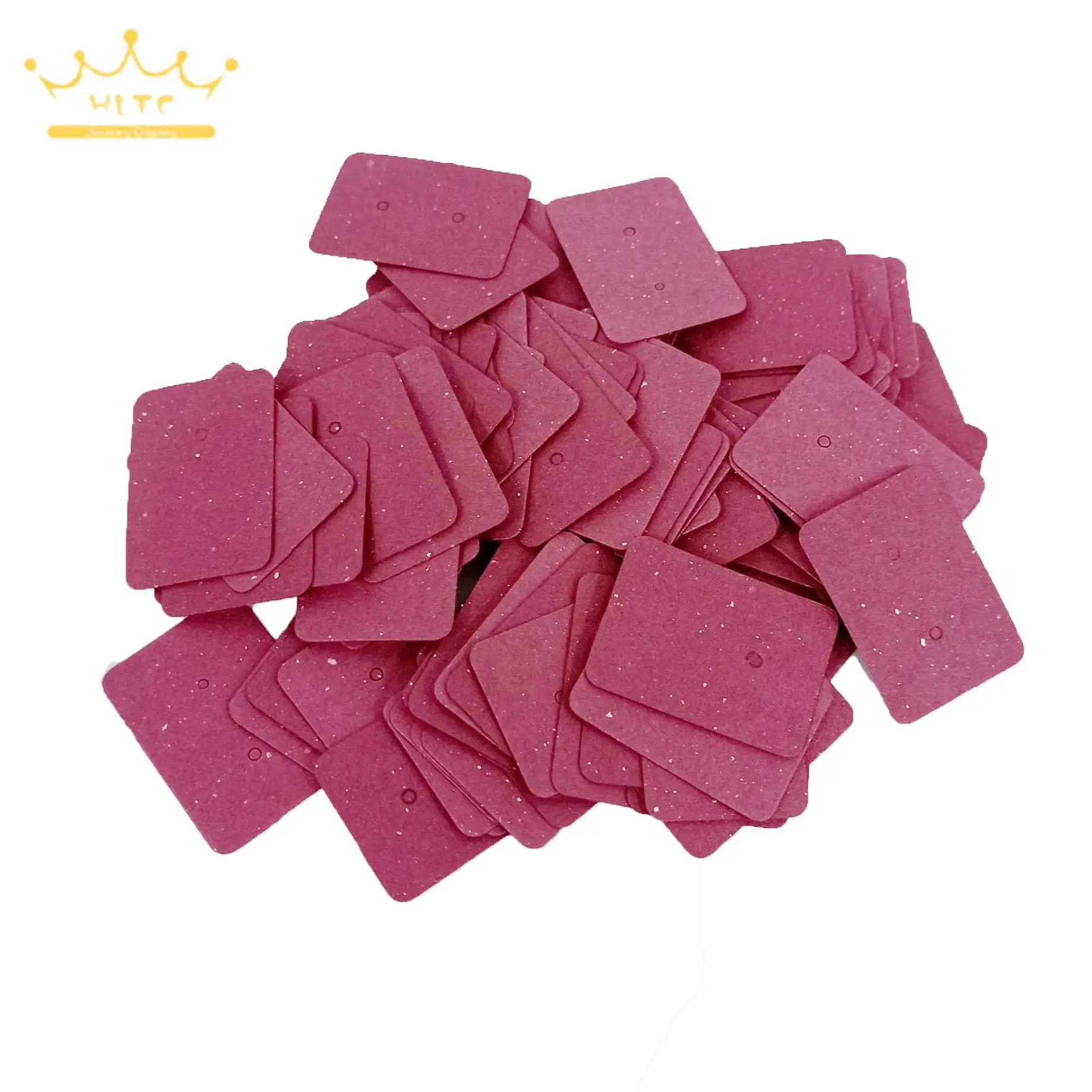 3 5*2 5 см 100 шт./лот серьги-гвоздики из крафтовой бумаги подвесная бирка для