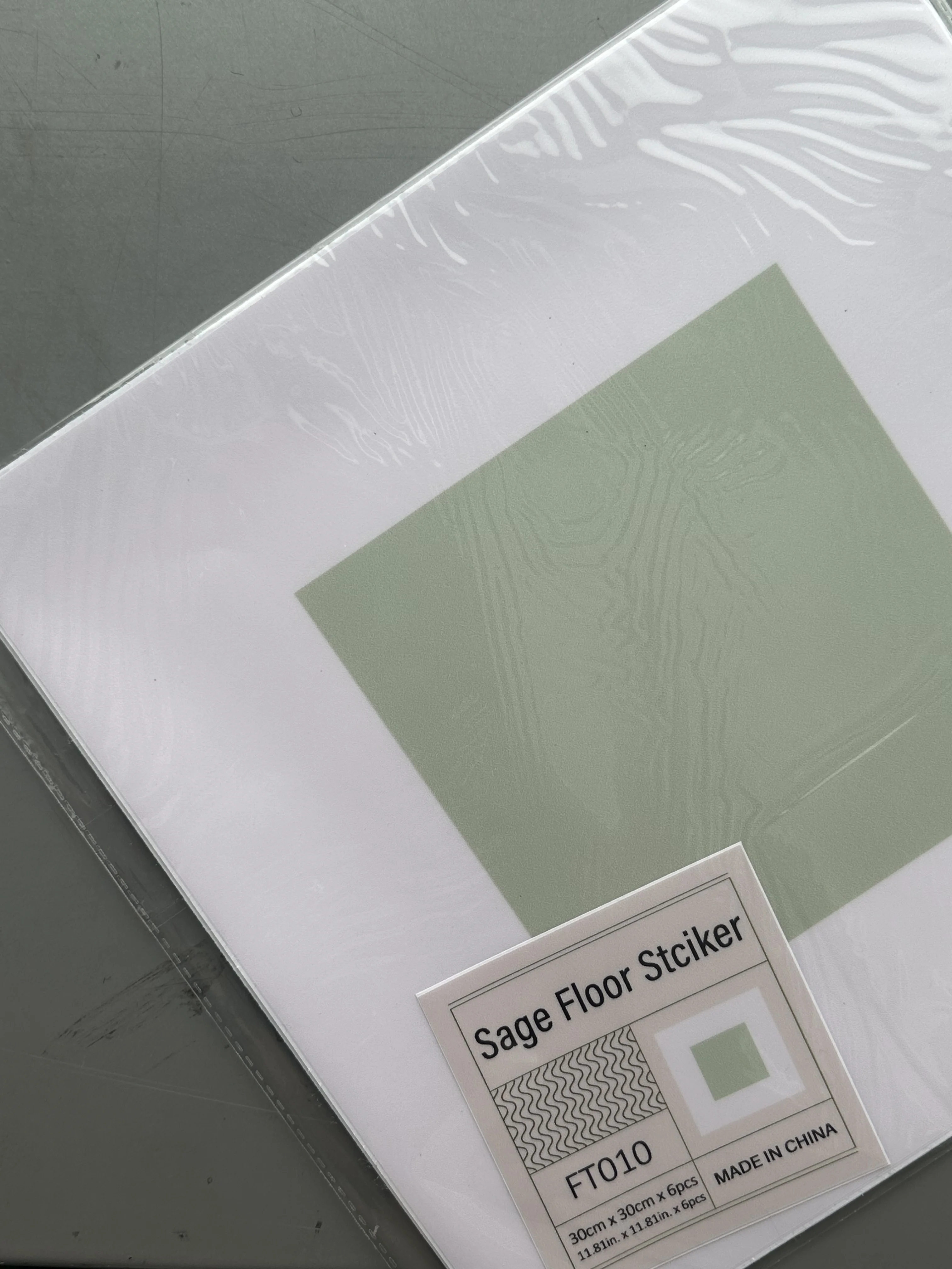 Наклейки на пол 6 листов водостойкие для кухни