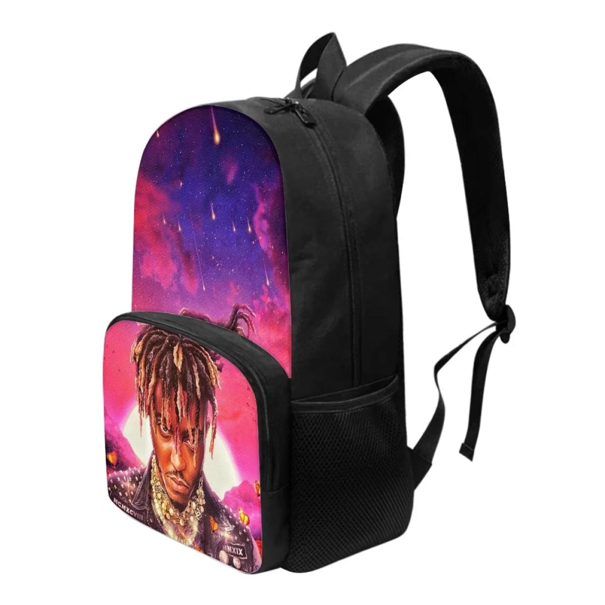 FORUDESIGNS Ju-ice Rapper Singer Print Student Backpack For Boys Girls 3D School Supplies Adults Women Bags Men Laptop Rucksack