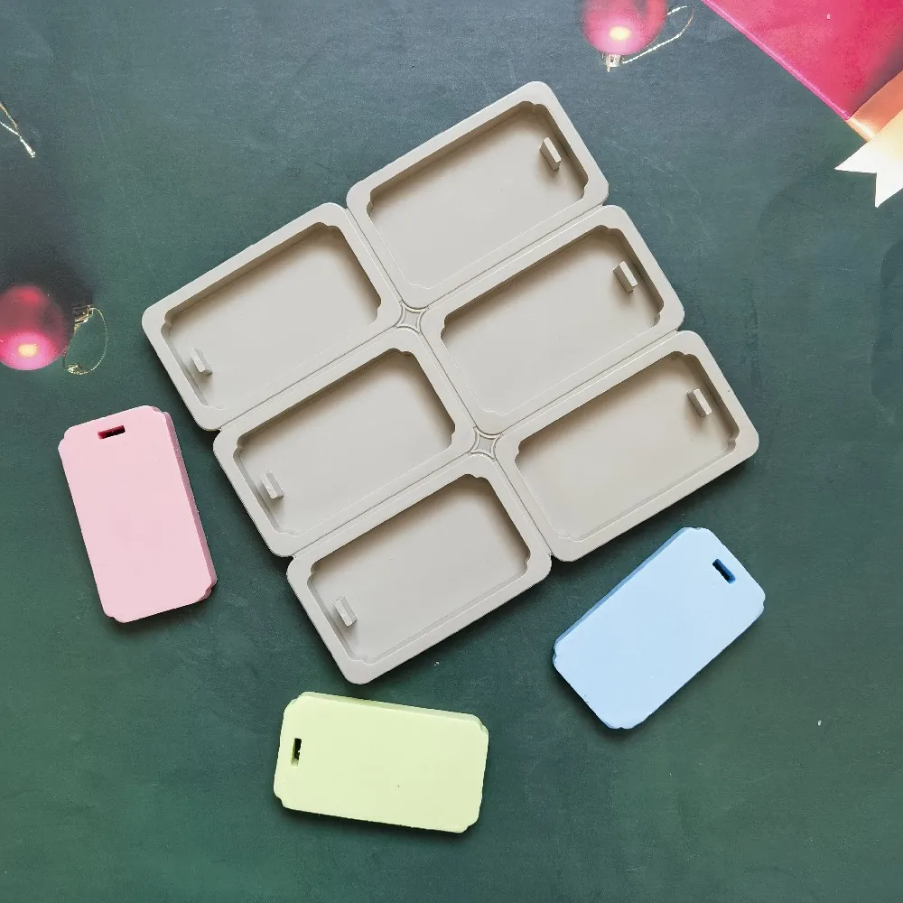 

DIY Silicone Clay Aromatherapy Tablets Molds Hanging Ornaments Wax Molds Flower Soap Mold Craft Accessories Soap