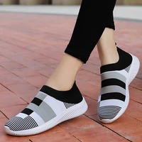 2022 women shoes mesh sneakers breathable platform loafer designer flat casual shoes sock slip on mujer chaussure shoes