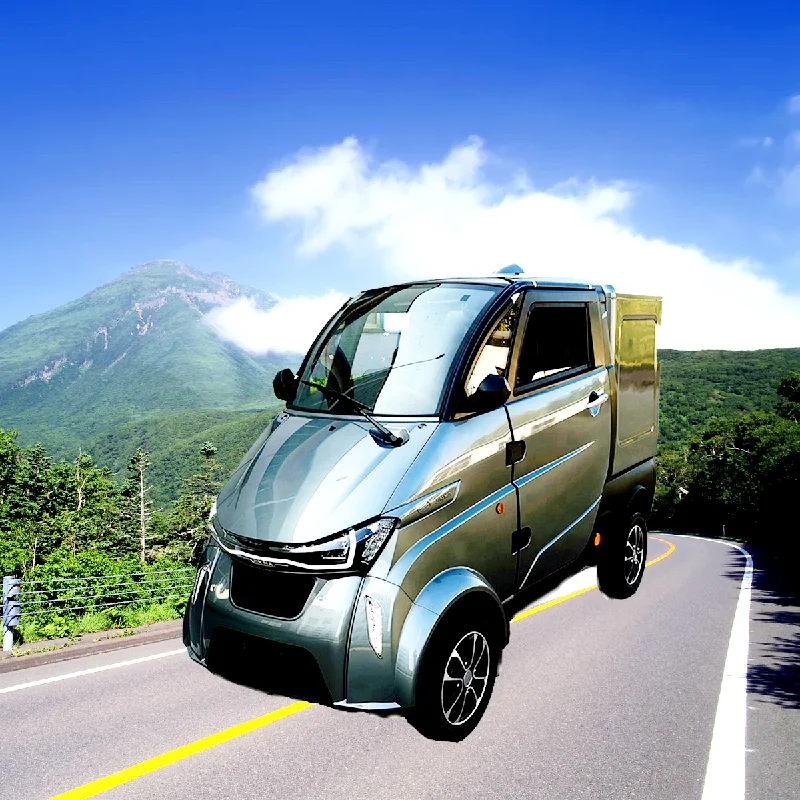 

China Pure Electric Lithium Battery 2 Doors Double Row 60V 3000W Mini Mini Light Truck Freight Truck Box Container Transport