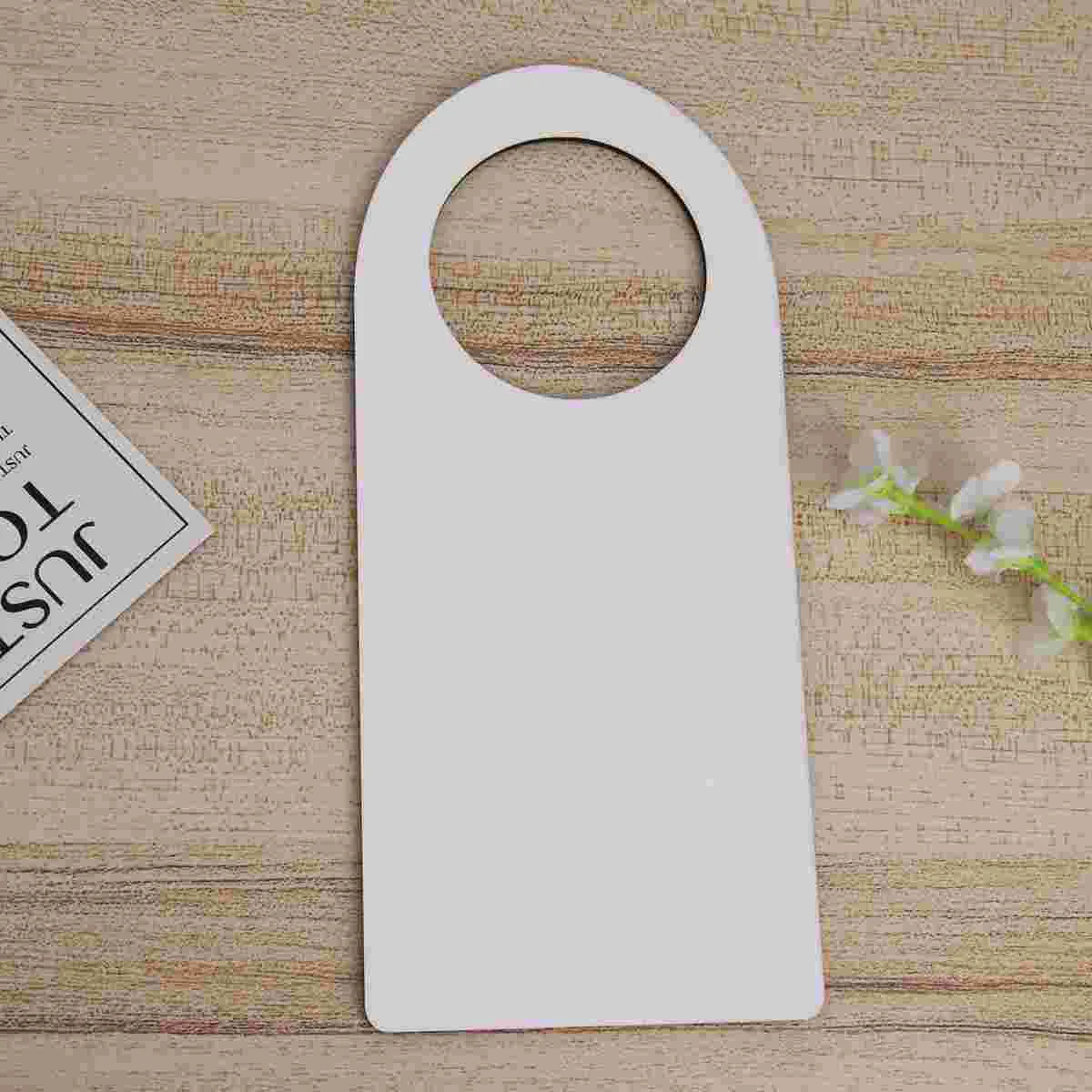 

White Door Decorative Hanging Pendant Wooden Blank Hanging Drop for Bar KTV Decoration Coffee Base