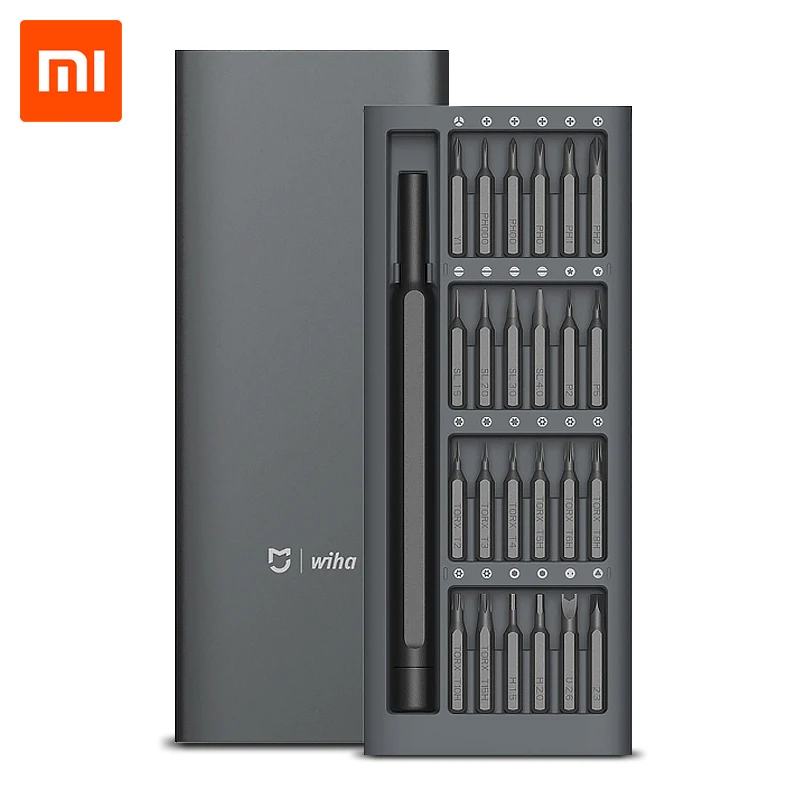 

Оригинальный Набор прецизионных отверток Xiaomi Wiha 24 в 1 с магнитным хранилищем из высококачественной стали для умного дома Xiaomi Mijia Wiha