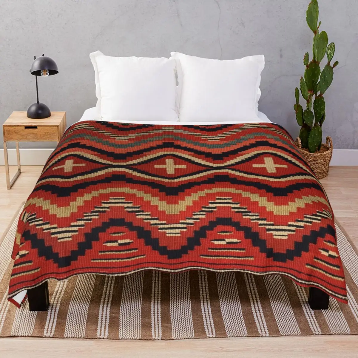 NAVAJO INDIAN Blanket Flannel Spring/Autumn Comfortable Unisex Throw Blankets for Bed Home Couch Travel Cinema