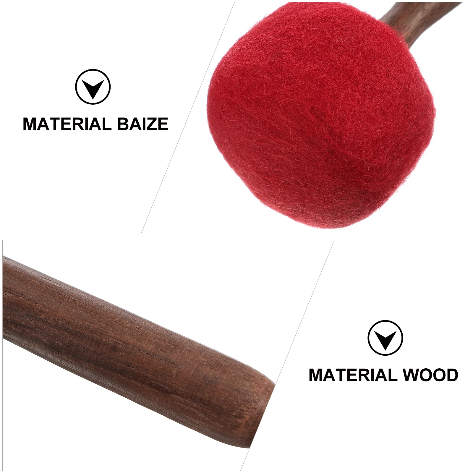 Чаша-палка пение ударник деревянный молоток буддийский инструмент чаши детали