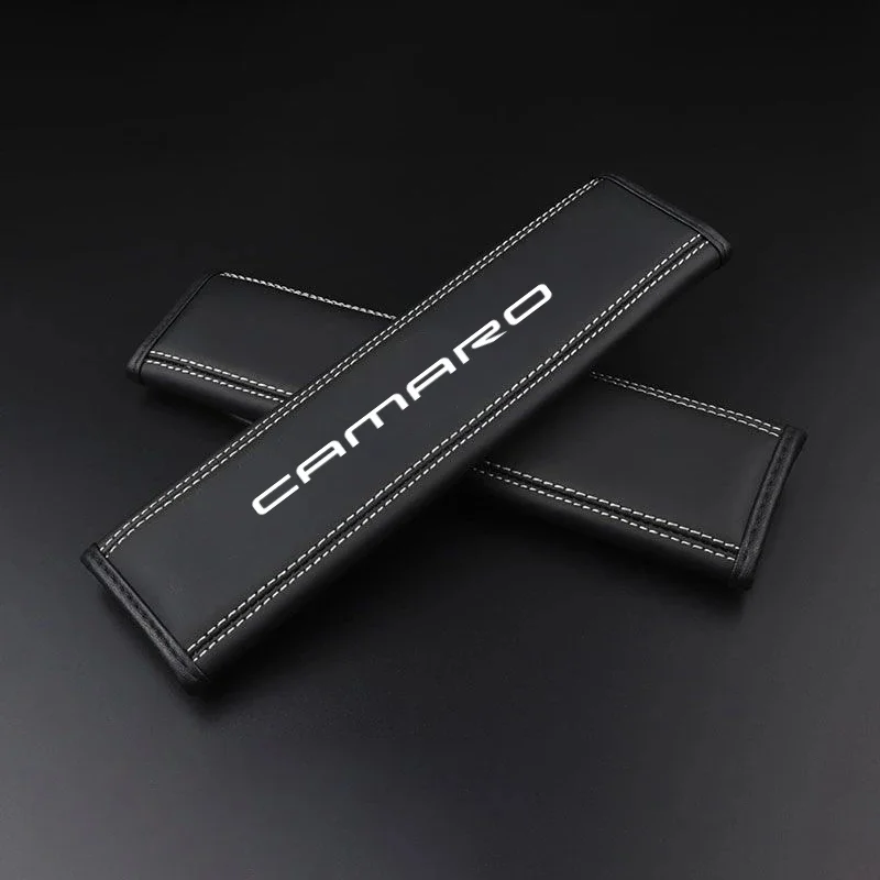 

Накладки На Ремни Безопасности (2 Шт.), Кожаные Аксессуары, Совместимые С Chevrolet Camaro SS RS LT ZL1 2016-2020