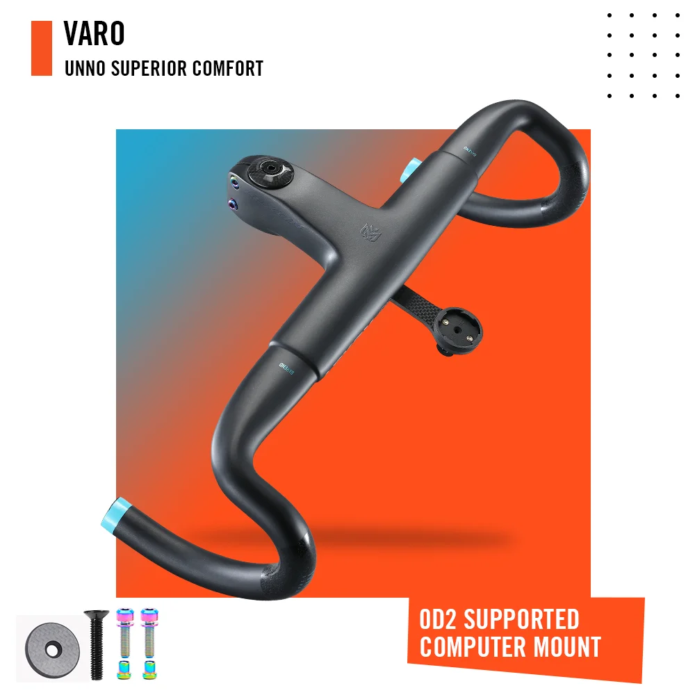 

LEXON 2022 Vero Integrated Road Bicycle Handlebars T1000 UD Carbon 380/400/420/440mm x 80/90/100/110/120mm