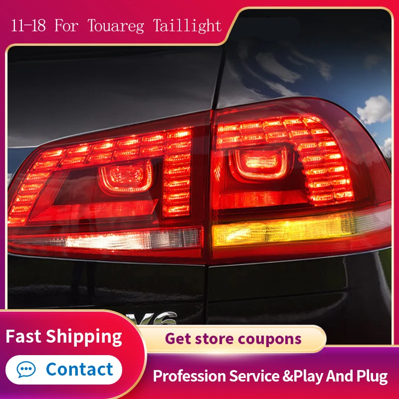 

Car Styling for VW Touareg Taillight 2011-2018 Touareg Tail Light Volkswagen Rear DRL Fog Brake Reversing Turn Signal