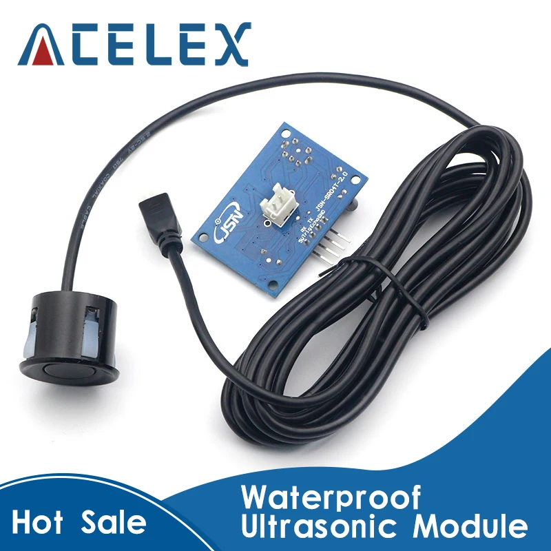 

Водонепроницаемый Ультразвуковой Модуль JSN-SR04T водонепроницаемый Встроенный датчик измерения расстояния для Arduino