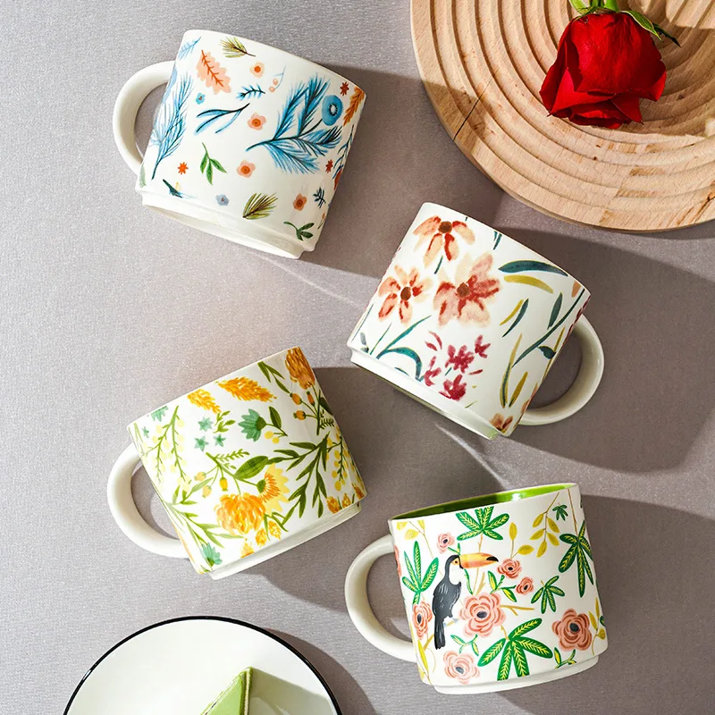 

For Coffee Tables Christmas Cup Xmas Ceramics Funny Mug Office Nordic Cups for Couples Mugs Travel Gift Ceramic Cute Tea Beer