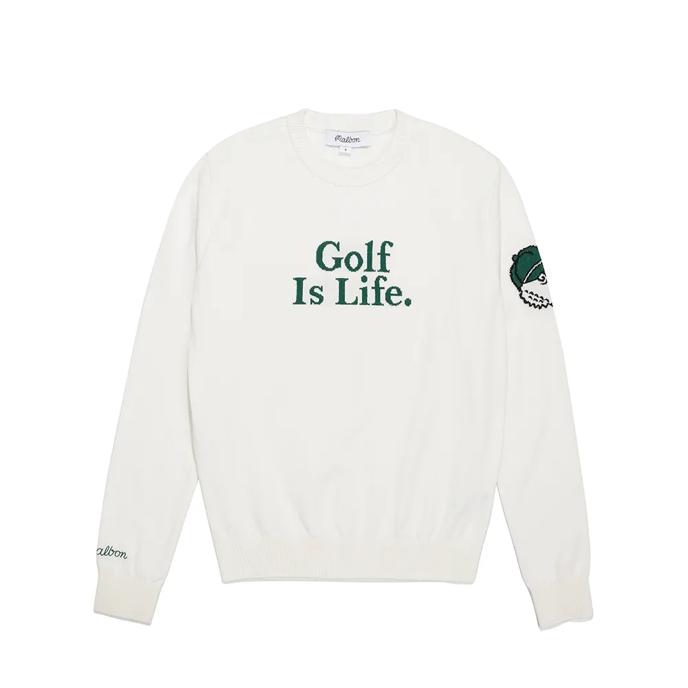 New Arrival Korean Original Golf Shirts Autumn Winter Golf Is Life Couple Knit Sweater High Quality Women Golf Wear