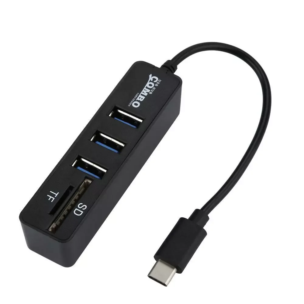 5-в-1 Разветвитель USB 2 0 Type-C с поддержкой OTG 3 порта |