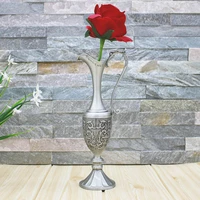 creative silver metal vase abstract teapot shape hydroponic vase flower arrangement indoor ornament craft gift home decor modern