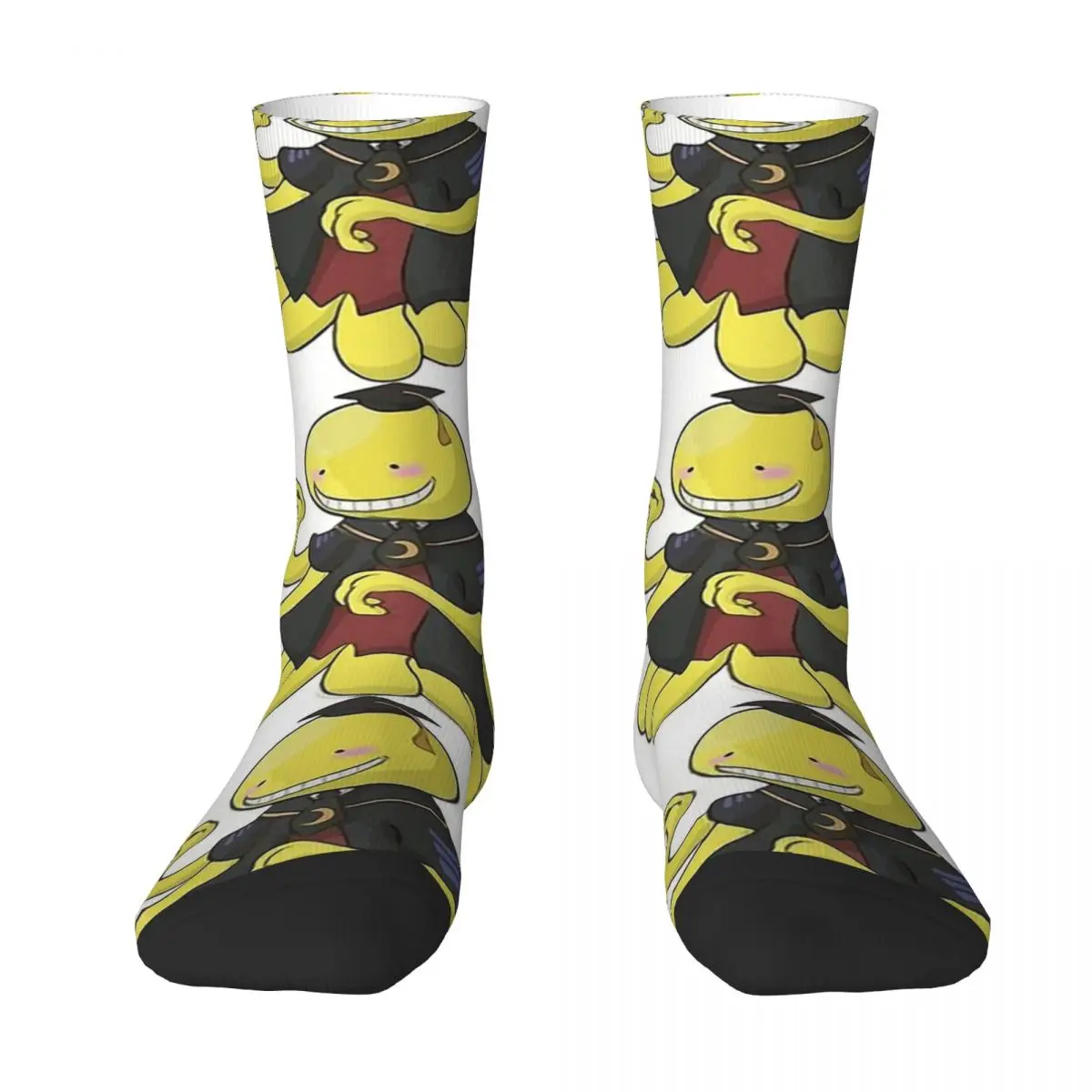 

Assassination Classroom Angry Koro Sensei Unisex Spring Summer Autumn Winter Socks Warm Happy Socks street style Crazy Sock