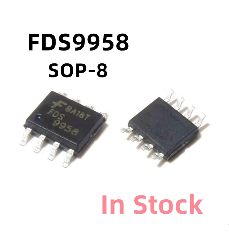 

10 шт./лот FDS9958 9958 Φ SOP-8, ЖК-чип