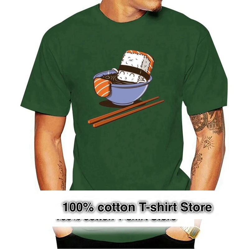 

High Quality Sushi Food T Shirts Women Short Sleeve Cotton O Neck Cool Noodles Woman t shirt Casual Female Tee Tops