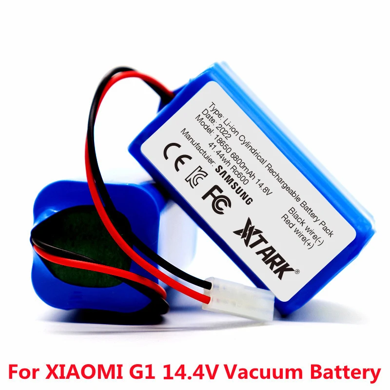

New 14.8V 6800mAh Li-ion Battery for Xiaomi G1 MI Robot Vacuum-Mop Essential MJSTG1 Robot Vacuum Cleaner 18650 Battery Pack