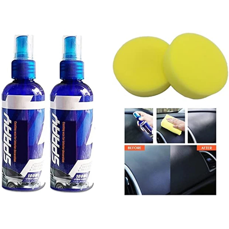 

100ml Anti Scratch Hydrophobic Polish Nano Coating Agent with 2 Sponge Quick Coat Car Wax Fog-Free Anti Scratch Hydrophobic