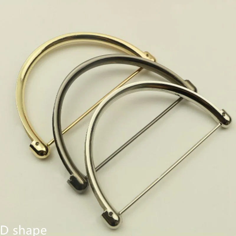 

Metal Bag Handle for Women Handbag Replacement Tote Handles D Shape Shoulder Bag Straps Accessories