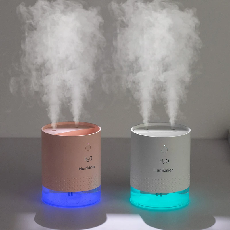 

Humidificador Ultrasonic Rechargeable Portable Aroma 2000mah Difusor Mist Maker Humidifier Nozzles Dual Air Wireless