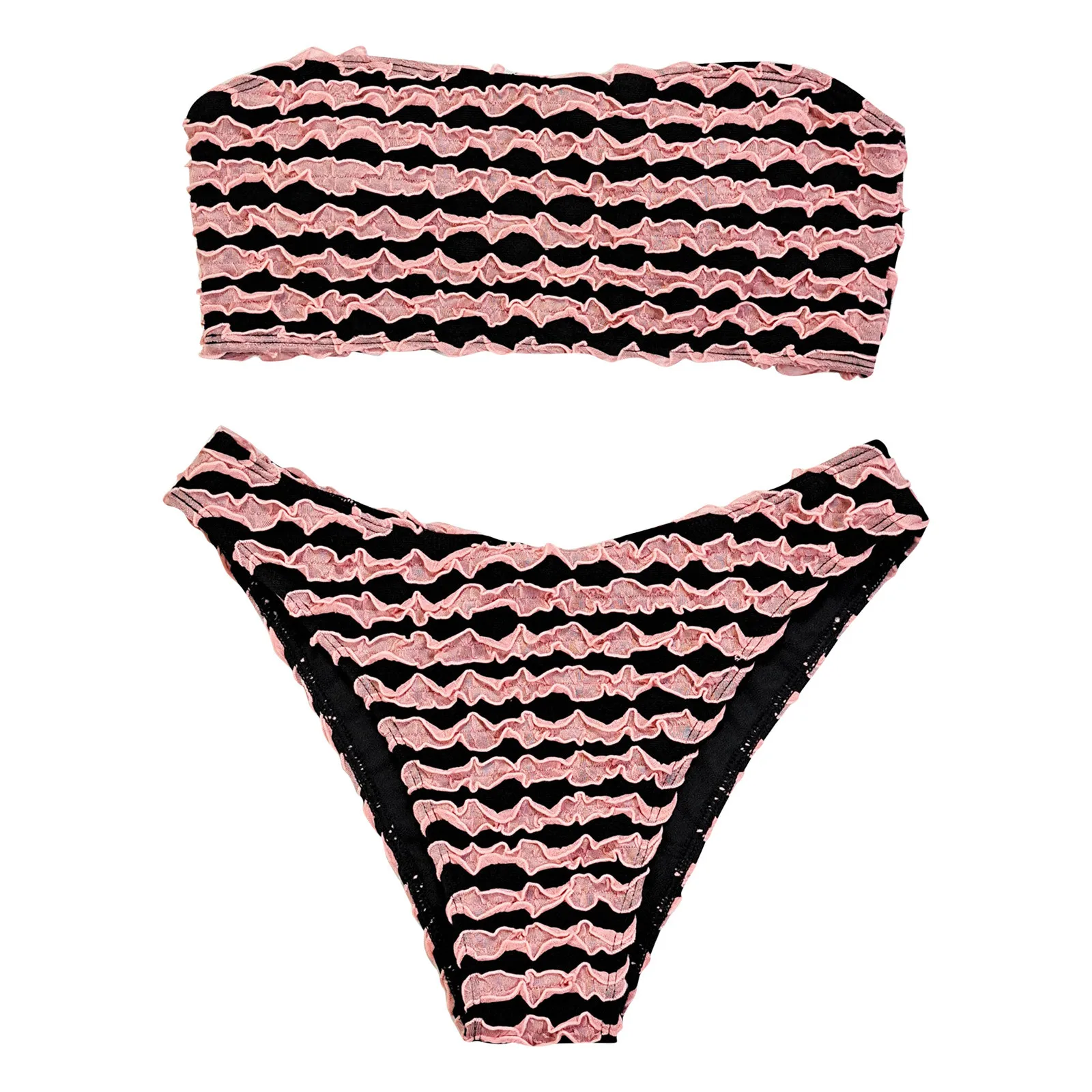 

Women Bandeau Bandage Bikini Set Push Up Brazilian Swimwear Beachwear Swimsuit Sexy Low Waist Bikiniwear Toddler Bikini