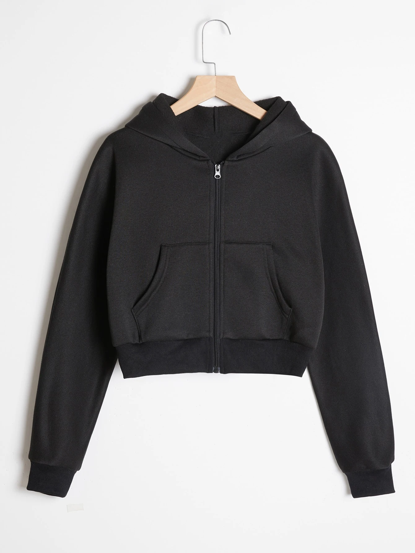 

Women Hoodies Korean Zip Up Loose Hooded Sweatshirts Spring Autumn Casual Solid Black Long Sleeve Coats Female Clothing